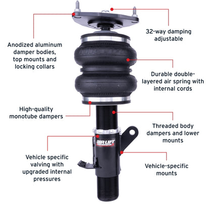 Air Lift Performance [13-25 BRZ] [13-16 FR-S] [17-20 86 GT] [22-25 GR86] Front Air Suspension Kit - PN 76006