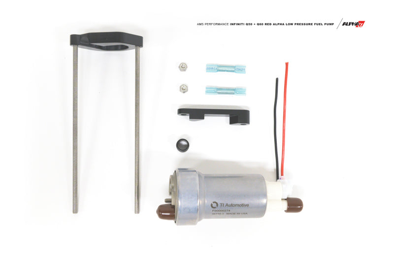 AMS Performance [16-19 Q50 / 17-19 Q60] Alpha Low Pressure Fuel Pump Upgrade Kit - Black