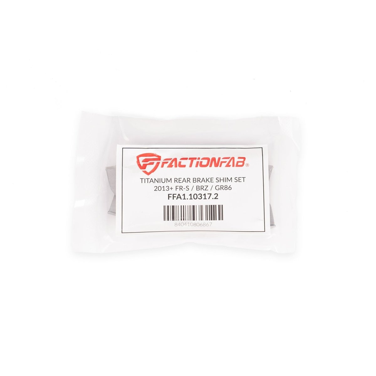 FactionFab [13+FRS/BRZ/86,22+ WRX 6MT without Brembo] Titanium Rear Brake Shim - JDMuscleBrake System ComponentsFFA1.10317.2