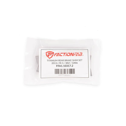 FactionFab [13+FRS/BRZ/86,22+ WRX 6MT without Brembo] Titanium Rear Brake Shim - JDMuscleBrake System ComponentsFFA1.10317.2