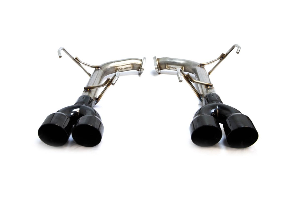 FactionFab Axle Back Exhaust Black Chrome Tip 2022 + WRX - JDMuscleFFA1.10255.3