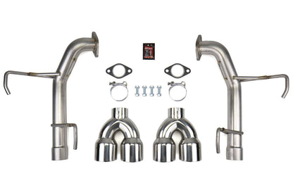 FactionFab Axle Back Exhaust Polished Tip WRX / STI 2011 - 2014 Sedan - JDMuscleFFA1.10111.1