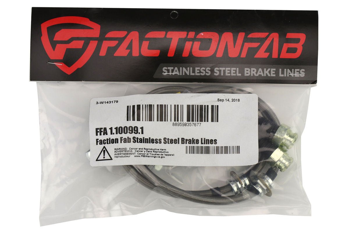 FactionFab Front Stainless Steel Brake Lines Subaru Impreza 1993 - 2001 - JDMuscleFFA1.10099.1