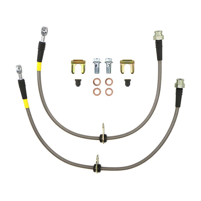 FactionFab Front Stainless Steel Brake Lines Subaru STI 2008 - 2017 - JDMuscleFFA1.10091.1