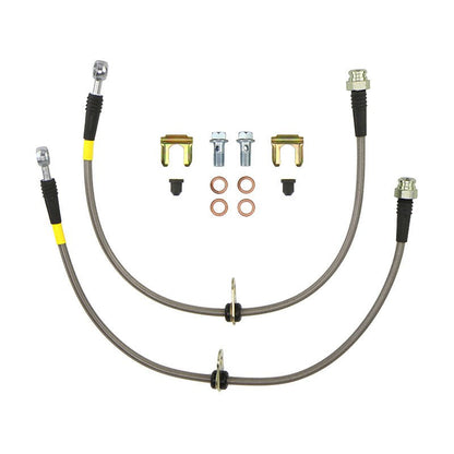 FactionFab Front Stainless Steel Brake Lines Subaru STI 2008 - 2017 - JDMuscleFFA1.10091.1