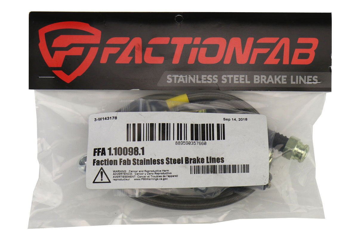 FactionFab Front Stainless Steel Brake Lines Subaru WRX 2002 - 2005 - JDMuscleFFA1.10098.1