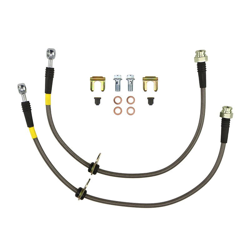 FactionFab Front Stainless Steel Brake Lines Subaru WRX 2002 - 2005 - JDMuscleFFA1.10098.1