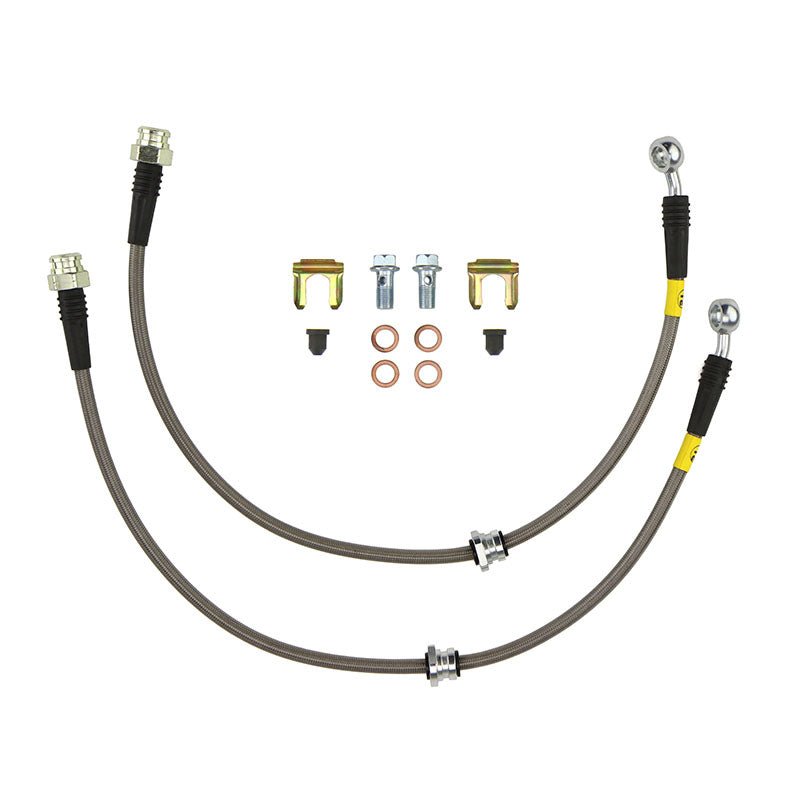 FactionFab Rear Stainless Steel Brake Lines Subaru STI 2004 - 2007 - JDMuscleFFA1.10096.1