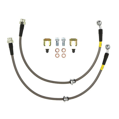 FactionFab Rear Stainless Steel Brake Lines Subaru STI 2004 - 2007 - JDMuscleFFA1.10096.1