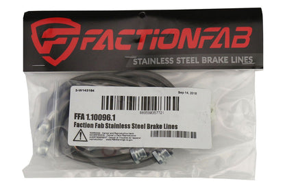 FactionFab Rear Stainless Steel Brake Lines Subaru STI 2004 - 2007 - JDMuscleFFA1.10096.1