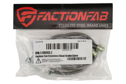 FactionFab Rear Stainless Steel Brake Lines Subaru WRX 2002 - 2007 - JDMuscleFFA1.10095.1