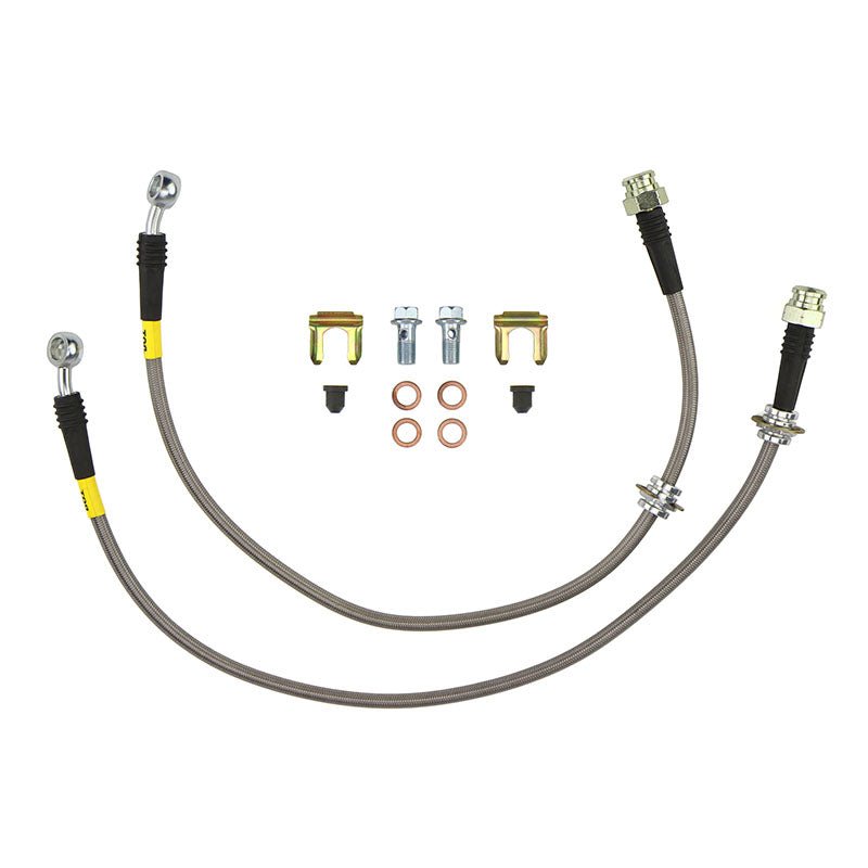 FactionFab Rear Stainless Steel Brake Lines Subaru WRX 2002 - 2007 - JDMuscleFFA1.10095.1