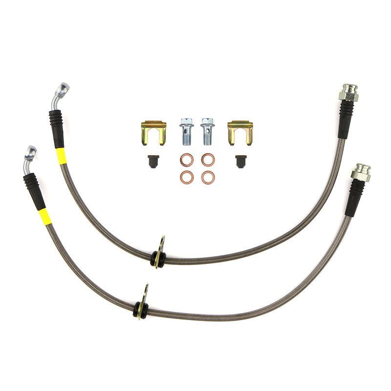 FactionFab Rear Stainless Steel Brake Lines Subaru WRX 2008 - 2018 - JDMuscleFFA1.10093.1