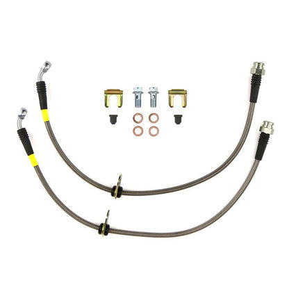 FactionFab Rear Stainless Steel Brake Lines Subaru WRX 2008 - 2018 - JDMuscleFFA1.10093.1
