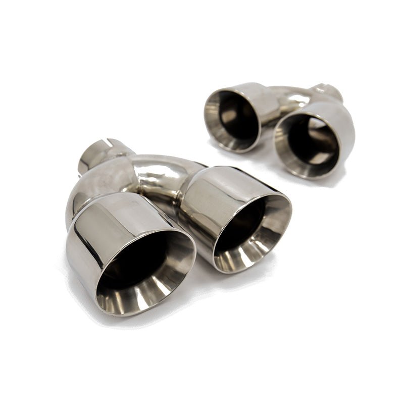 FactionFab Replacement Axle Back Tip Polished Pair - JDMuscleFFA2.10111.1.1