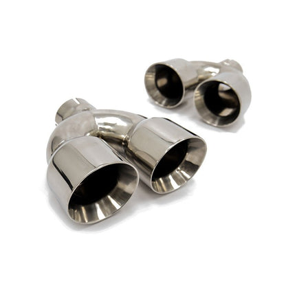 FactionFab Replacement Axle Back Tip Polished Pair - JDMuscleFFA2.10111.1.1