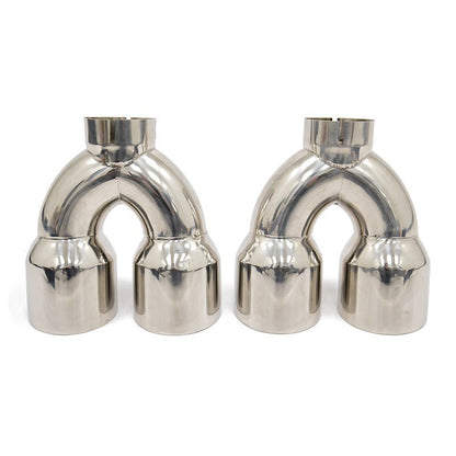 FactionFab Replacement Axle Back Tip Polished Pair - JDMuscleFFA2.10111.1.1