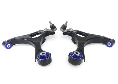 SuperPro [06-08 Civic] Front Lower Control Arm Set with Bushings and Ball Joints - Black