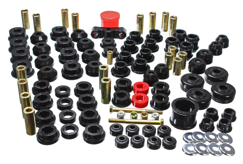 Energy Suspension [88-91 Civic/CRX] Hyper-Flex Master Bushing Set - Black, 16.18102G