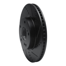 R1 Concepts [16-25 Civic] Front Right Drilled and Slotted Brake Rotor - Black