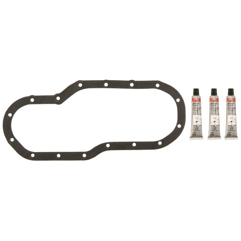 Fel - Pro Engine Oil Pan Gasket Set for Toyota Tundra - High - Temperature Rubber - Coated Fiber, Part OS 30803 | felOS30803 - JDMuscleSPK861662