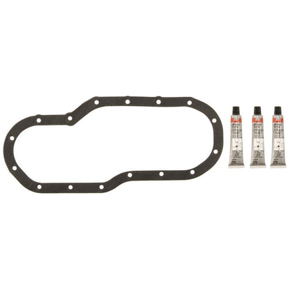 Fel - Pro Engine Oil Pan Gasket Set for Toyota Tundra - High - Temperature Rubber - Coated Fiber, Part OS 30803 | felOS30803 - JDMuscleSPK861662