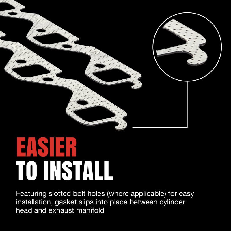 Fel - Pro MS 96701 Exhaust Manifold Gasket Set for Toyota Tundra, Sequoia, Land Cruiser, and 4Runner | felMS96701 - JDMuscleSPK861805