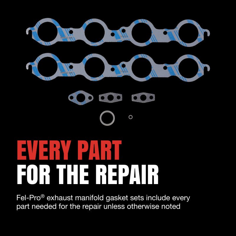 Fel - Pro MS 96701 Exhaust Manifold Gasket Set for Toyota Tundra, Sequoia, Land Cruiser, and 4Runner | felMS96701 - JDMuscleSPK861805