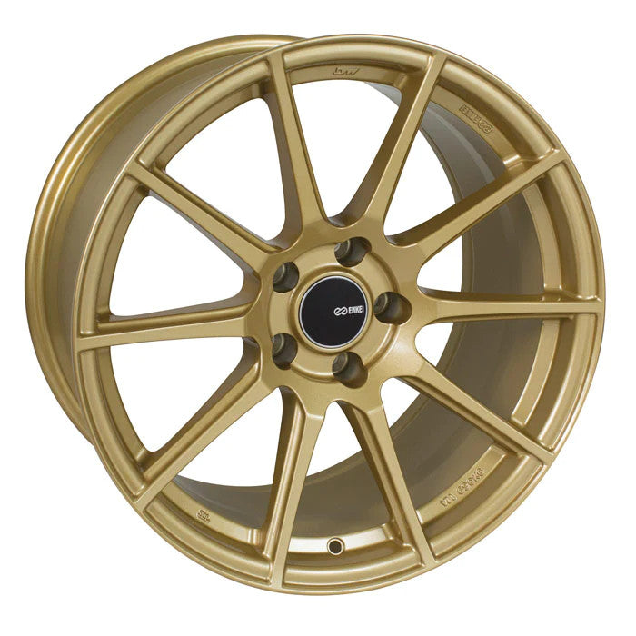 Enkei TS10 18x9.5 Gold Alloy Wheel with 5x114.3 Bolt Pattern and +35 Offset