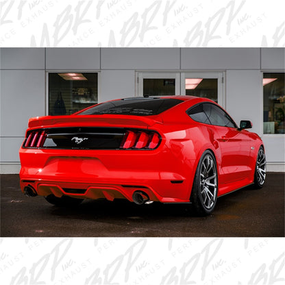 MBRP 15-18 Ford Mustang EcoBoost 2.3L T409 3in Cat Back Dual Split Rear Exit | Street Version