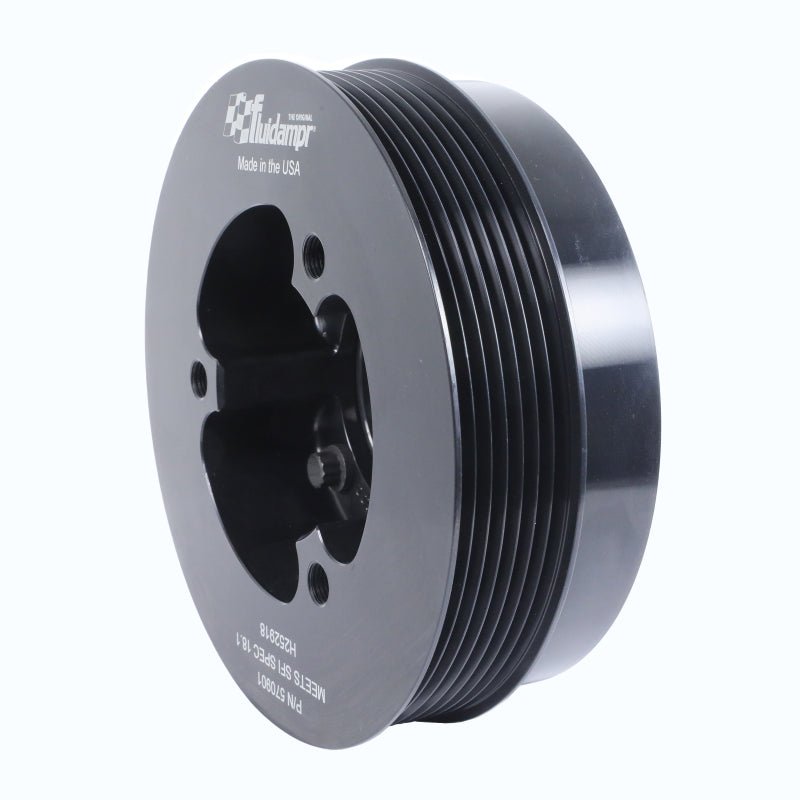 Fluidampr [09-21 GT-R] VR38DETT Harmonic Balancer - Black Zinc Steel - JDMusclePulleysfdr570901