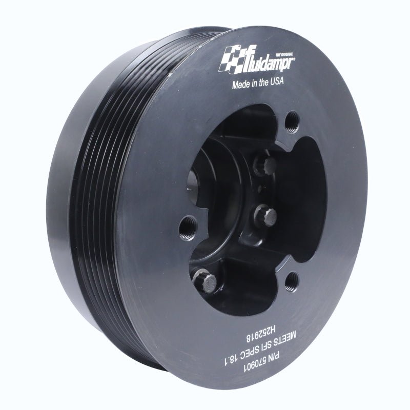Fluidampr [09-21 GT-R] VR38DETT Harmonic Balancer - Black Zinc Steel - JDMusclePulleysfdr570901