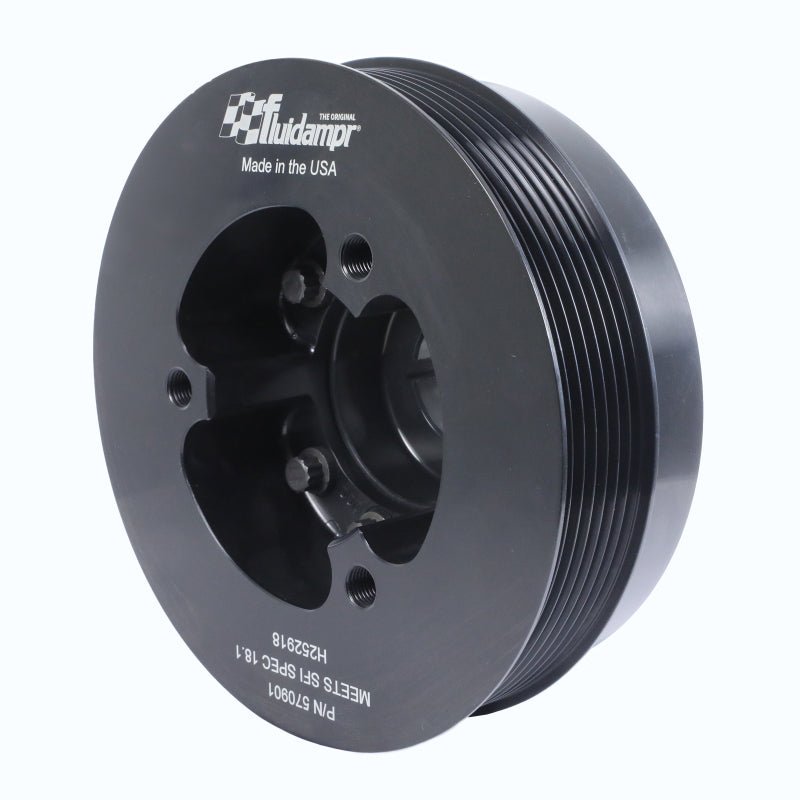 Fluidampr [09-21 GT-R] VR38DETT Harmonic Balancer - Black Zinc Steel - JDMusclePulleysfdr570901