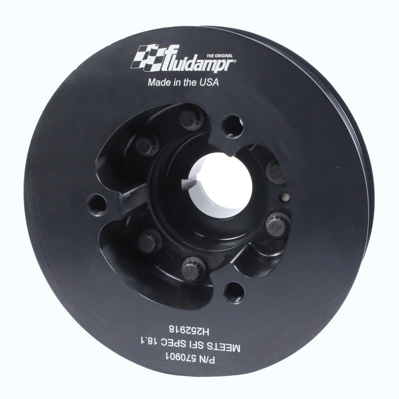 Fluidampr [09-21 GT-R] VR38DETT Harmonic Balancer - Black Zinc Steel - JDMusclePulleysfdr570901