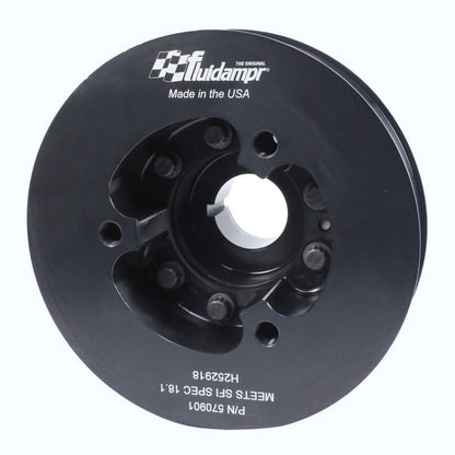 Fluidampr [09-21 GT-R] VR38DETT Harmonic Balancer - Black Zinc Steel - JDMusclePulleysfdr570901