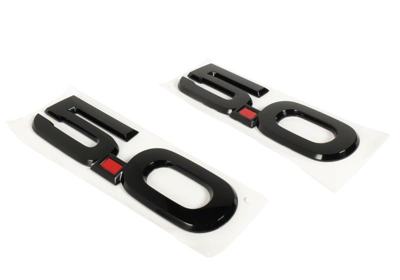 Ford Racing 15 - 17 Ford Mustang 5.0L Fender Emblem Black | frpM - 1447 - M50AB - JDMuscleSPK108641