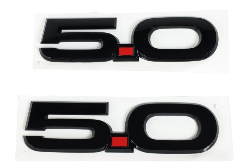 Ford Racing 15 - 17 Ford Mustang 5.0L Fender Emblem Black | frpM - 1447 - M50AB - JDMuscleSPK108641