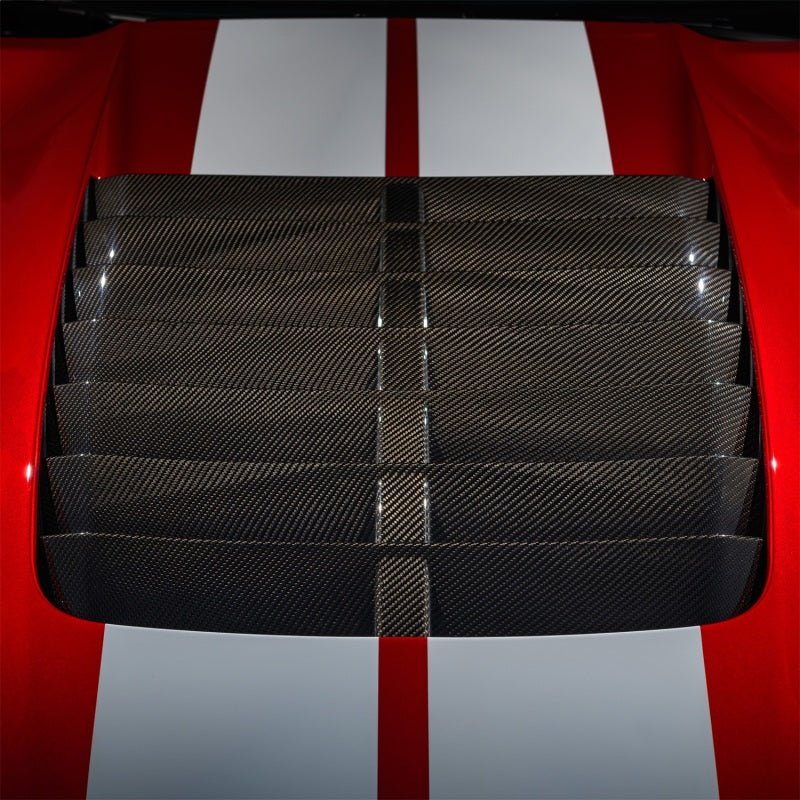 Ford Racing 20 - 21 Mustang GT500 Carbon Fiber Hood Vent Kit - JDMuscleShop the look 2frpM-16612-C20