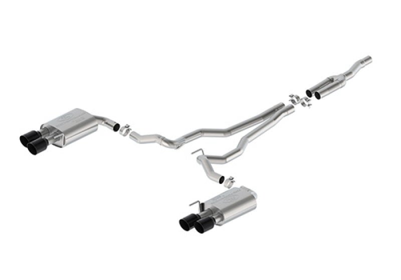 Ford Racing 2024 Mustang 2.3L Extreme Active Cat - Back Exhaust System Black Tips - JDMuscleShop the look 2frpM-5200-M2EB
