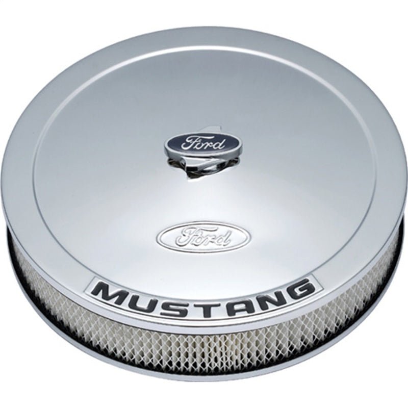 Ford Racing Air Cleaner Kit - Chrome w/Mustang Emblem - JDMuscleShop the look 2frp302-361