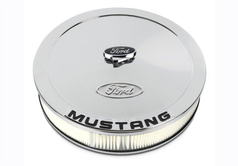 Ford Racing Air Cleaner Kit - Chrome w/Mustang Emblem - JDMuscleShop the look 2frp302-361