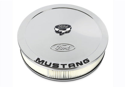 Ford Racing Air Cleaner Kit - Chrome w/Mustang Emblem - JDMuscleShop the look 2frp302-361