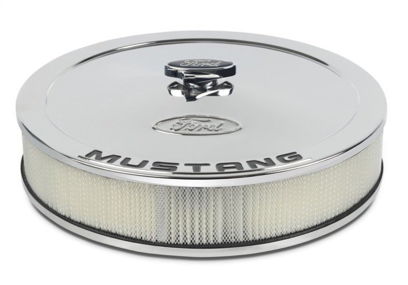 Ford Racing Air Cleaner Kit - Chrome w/Mustang Emblem - JDMuscleShop the look 2frp302-361