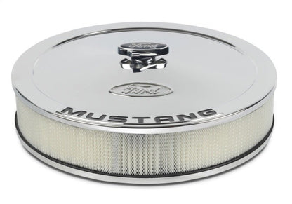 Ford Racing Air Cleaner Kit - Chrome w/Mustang Emblem - JDMuscleShop the look 2frp302-361