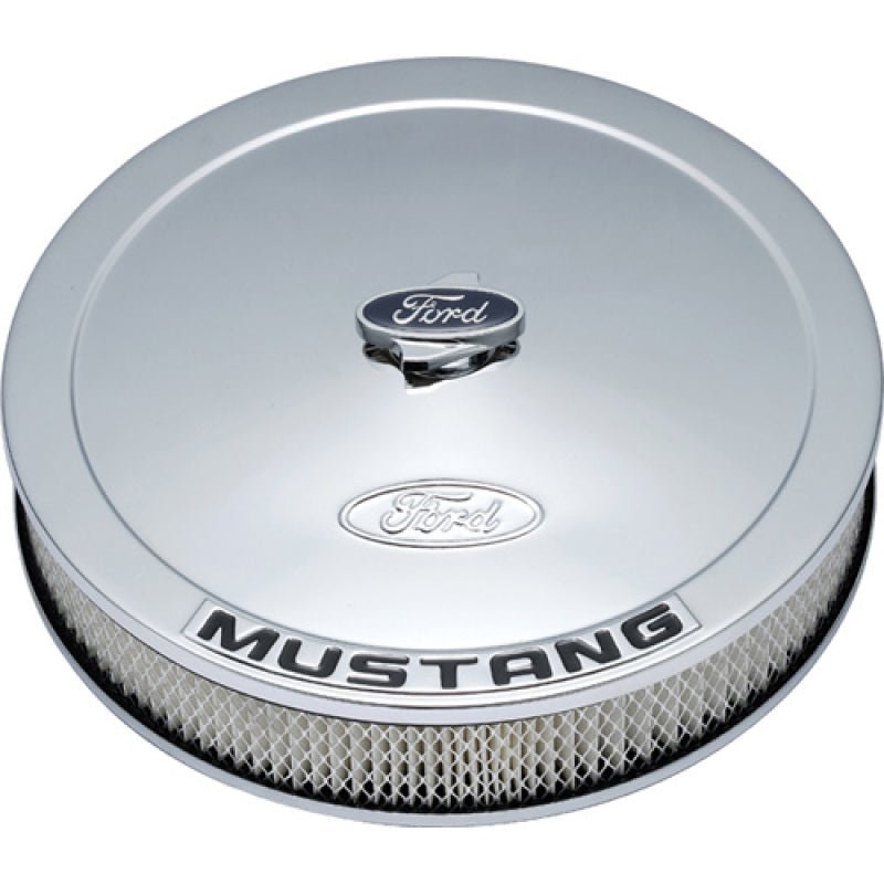 Ford Racing Air Cleaner Kit - Chrome w/Mustang Emblem - JDMuscleShop the look 2frp302-361