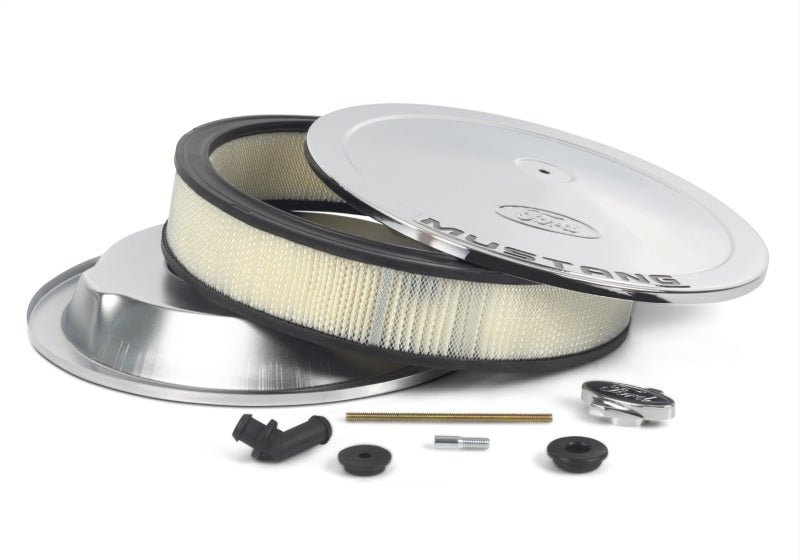 Ford Racing Air Cleaner Kit - Chrome w/Mustang Emblem - JDMuscleShop the look 2frp302-361