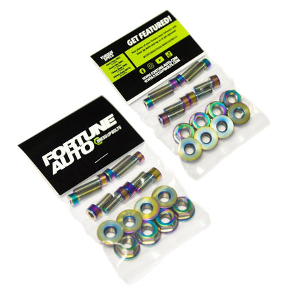 Fortune Auto Dress Up Bolts Titanium Fasteners - MITSUBISHI - JDMuscleCOH-006-TiMitsubishi Lancer (CJ4A) 96 - 00'True Burned