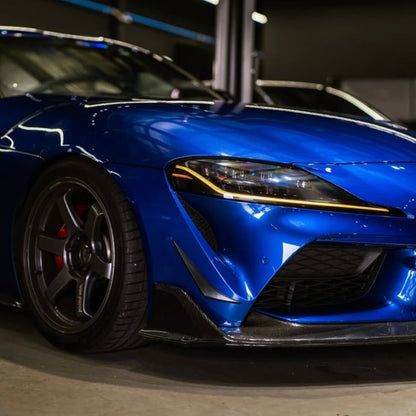 Front Bumper Canards for GR Supra (A90/91) - JDMuscleOEMPD-A90-FBC-SBSatin Black
