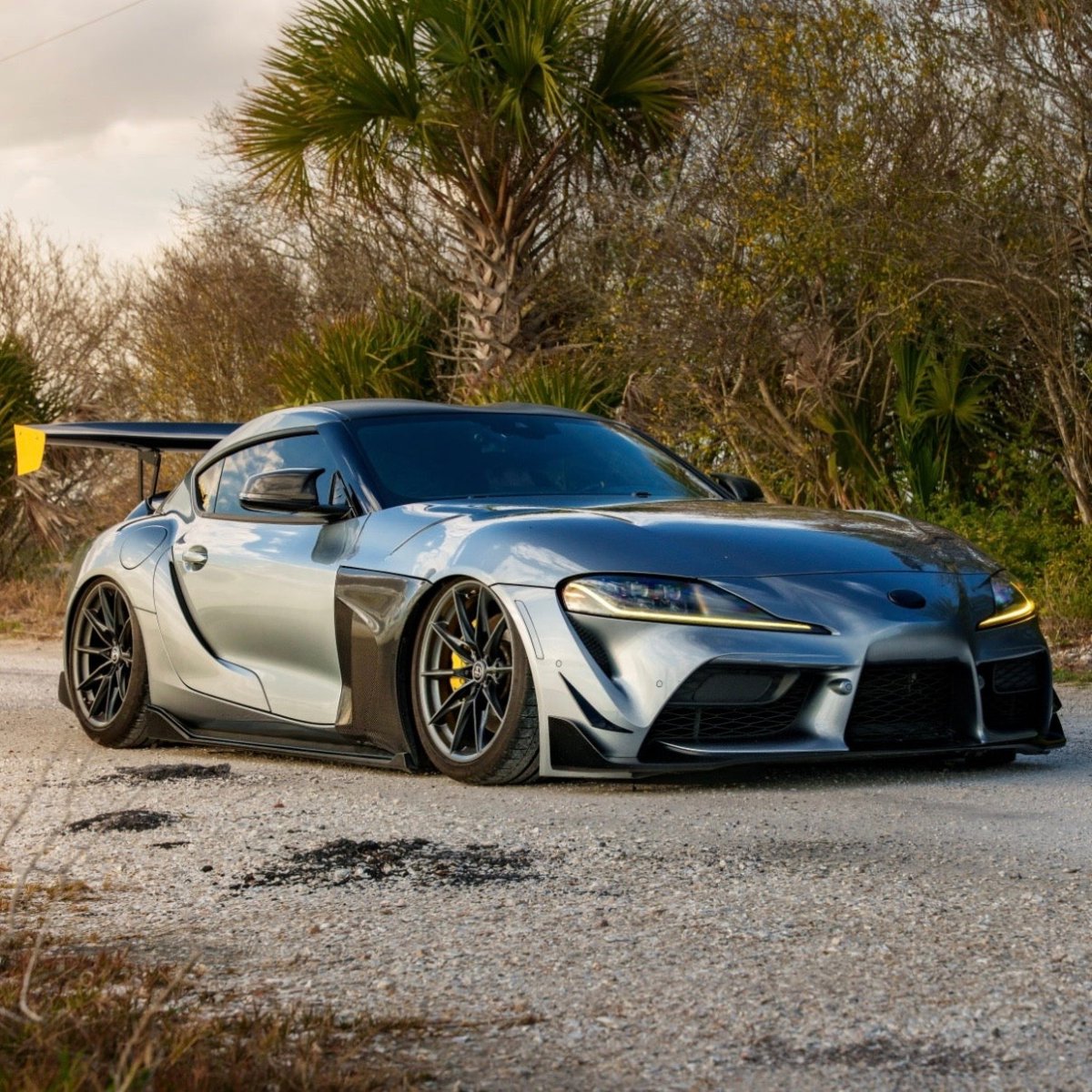 Front Bumper Canards for GR Supra (A90/91) - JDMuscleOEMPD-A90-FBC-SBSatin Black