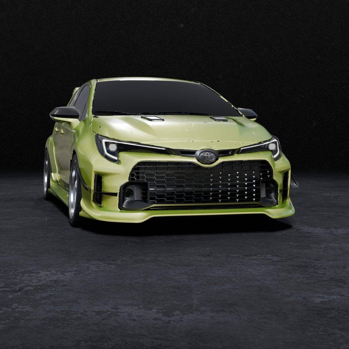 Front Lip V2 [23 - 24 TOYOTA GR COROLLA] ZENKI - JDMuscleFront LipEP-GRC-FLV2-PUPolyurethane (Unpainted)